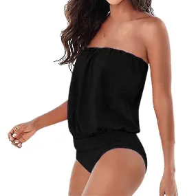 Monokini strapless de mujer traje de baño verano una pieza