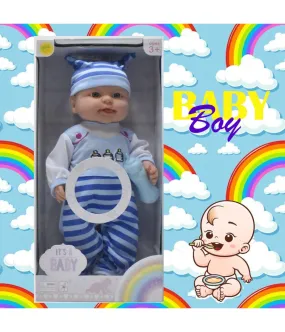 BEBÉ NIÑO MUÑECA BEBÉ VESTIDO CON VOZ HABLANDO JUGUETE BEBÉ NIÑA