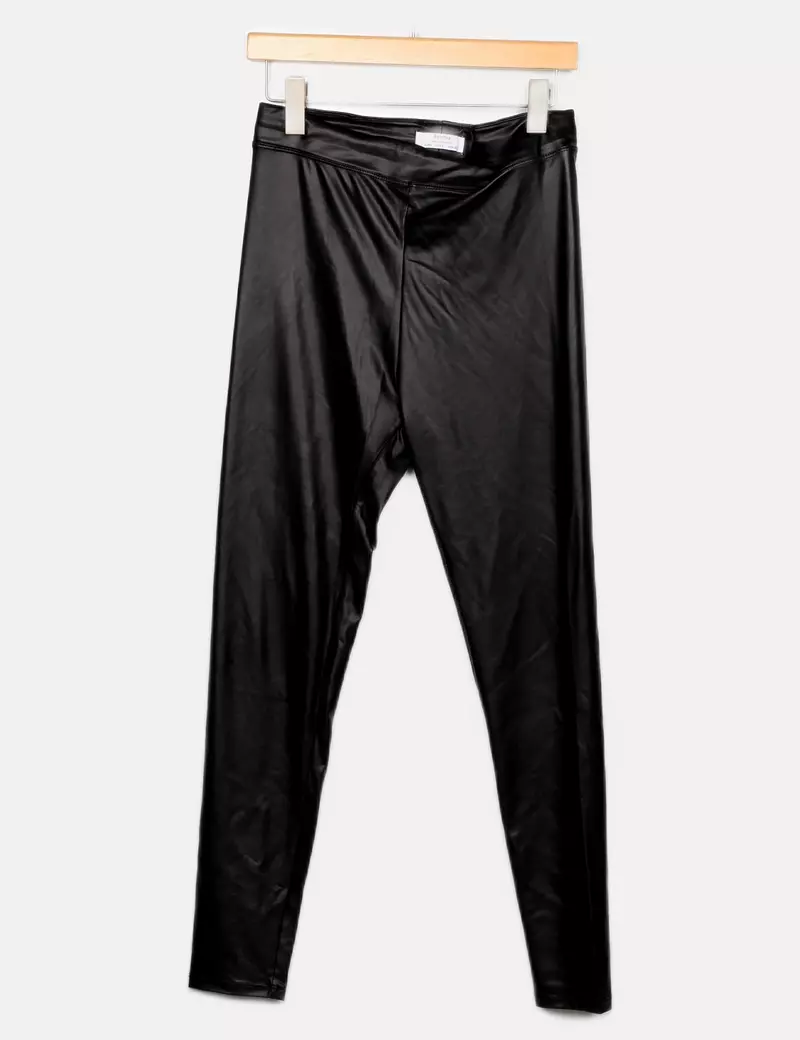 Bershka Faux Leather Skinny Leggings