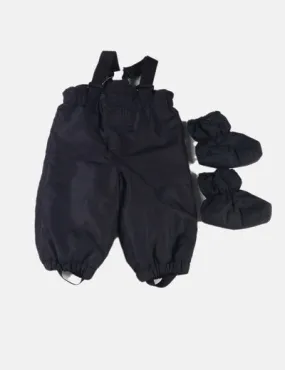 Black padded H&M coat