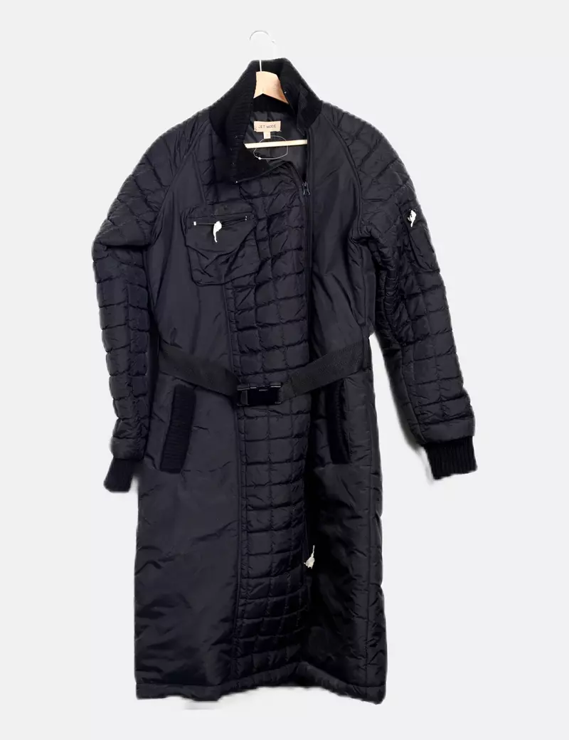 Black Padded Jet Mode Jacket