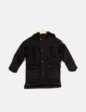 Black Quilted Zara Parka