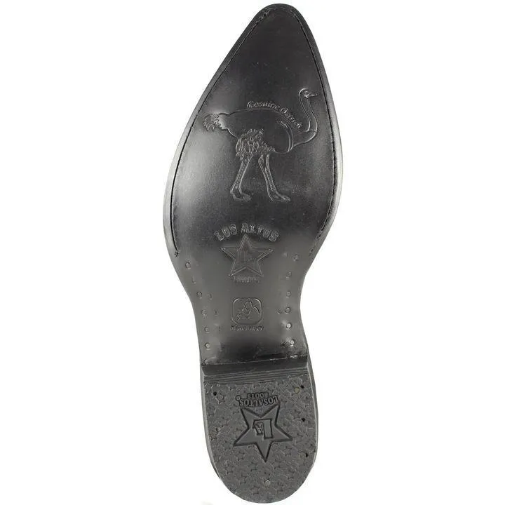 Botas de Avestruz Original Horma Puntal LAB-990309