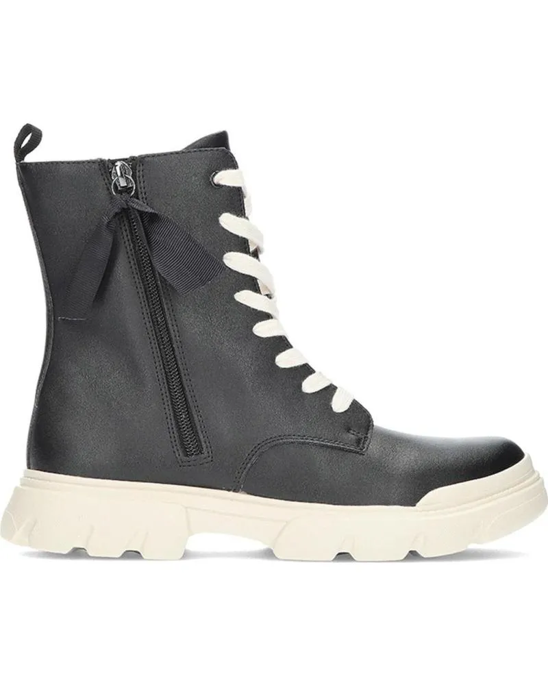 Botines GEOX  de Mujer y Niña BOTA J JUNETTE J36HVG  NEGROBLANCO