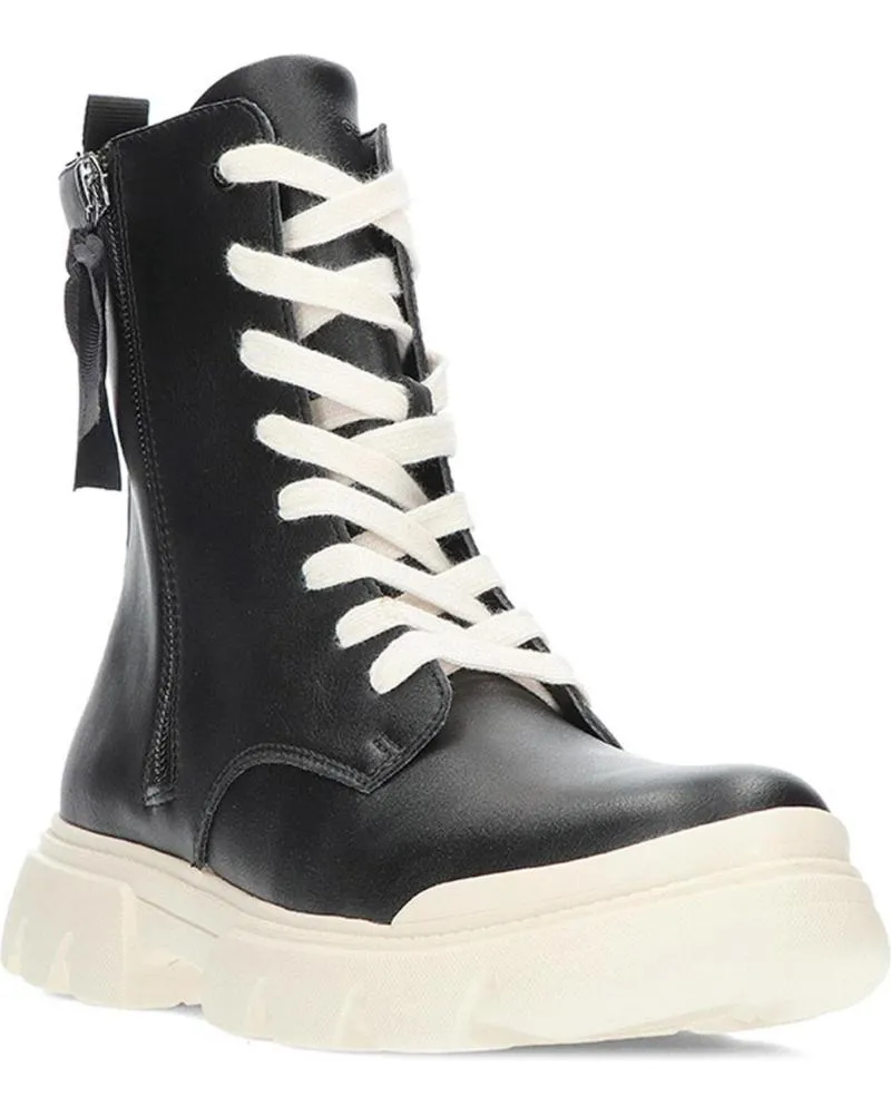 Botines GEOX  de Mujer y Niña BOTA J JUNETTE J36HVG  NEGROBLANCO