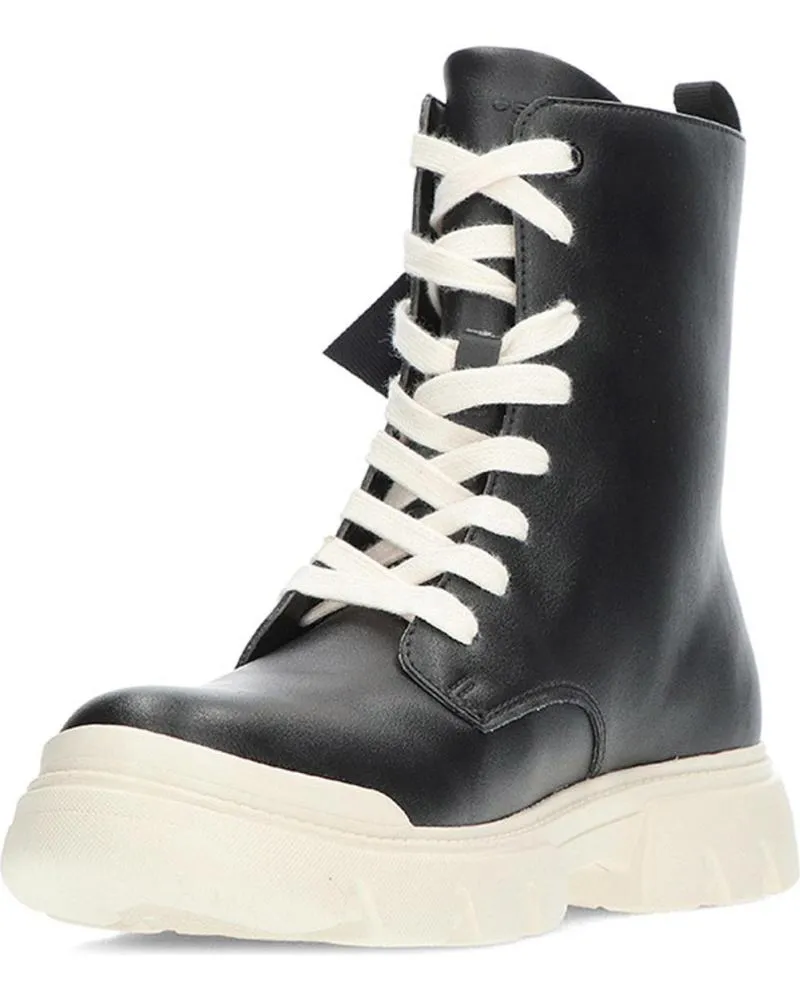 Botines GEOX  de Mujer y Niña BOTA J JUNETTE J36HVG  NEGROBLANCO