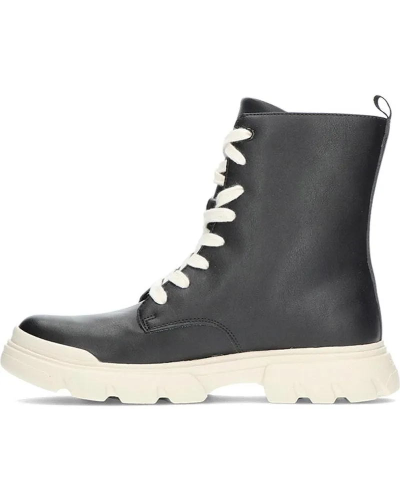 Botines GEOX  de Mujer y Niña BOTA J JUNETTE J36HVG  NEGROBLANCO