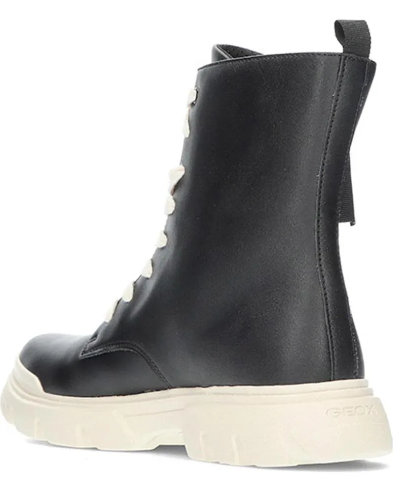 Botines GEOX  de Mujer y Niña BOTA J JUNETTE J36HVG  NEGROBLANCO