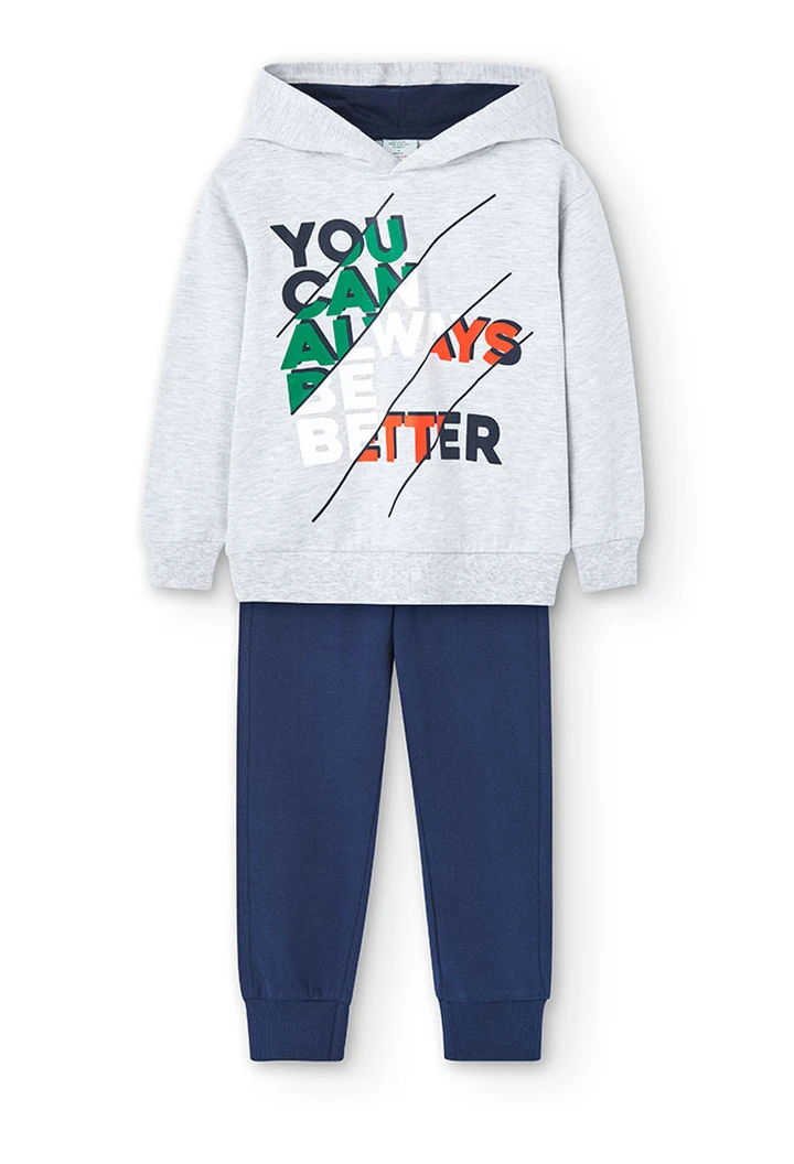 Boy's Gray Marl Knit Pack