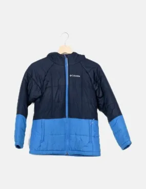 Columbia blue padded waterproof jacket