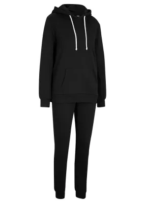 Cotton tracksuit set (2 pieces) Black