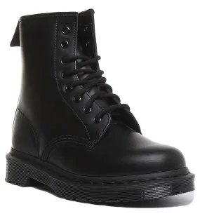 Dr Martens 1460 Mono Bota clásica icónica de 8 ojetes para en negro