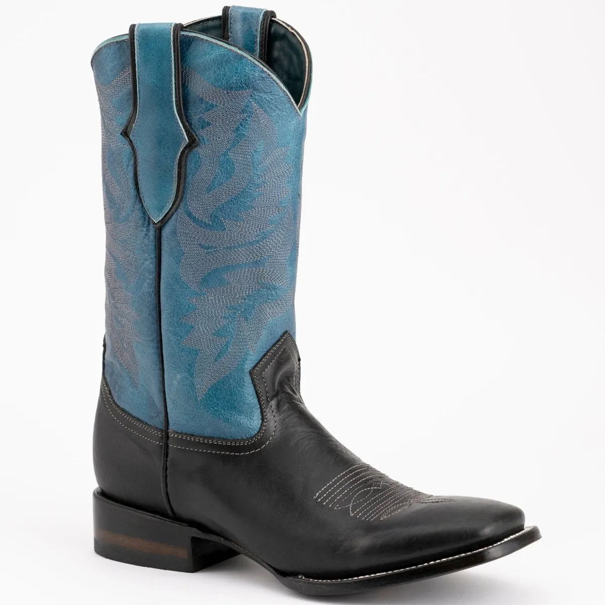 Ferrini Men's Gunner Leather Boots Handcrafted - Black 1219304