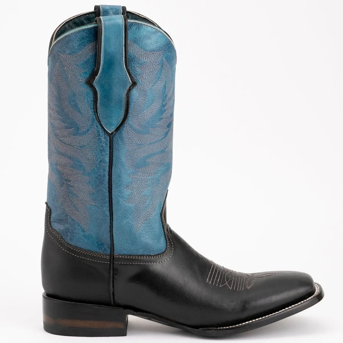 Ferrini Men's Gunner Leather Boots Handcrafted - Black 1219304