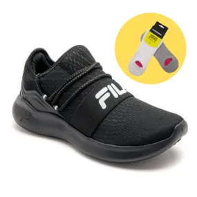 Fila Trend Full Negro Women's Sneakers with Free Socks - 1011888