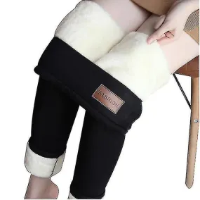 High Waisted Black Fleece Lined Winter Leggings
