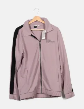 Jack & Jones Chaqueta lila con cremallera
