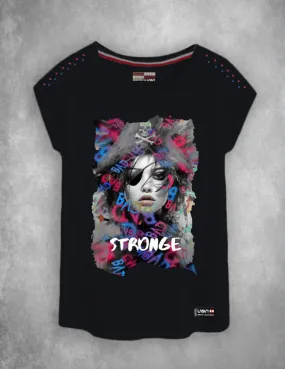 Lasal STRONGE black women's shirt.