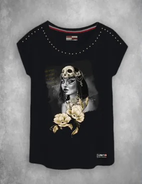 Lasal TEMER women's black t-shirt