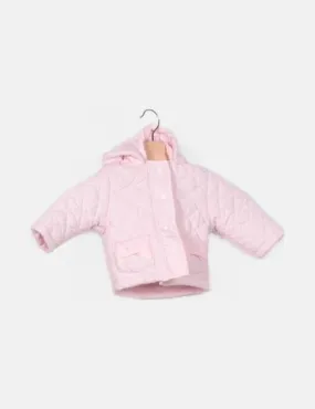 Light Pink Padded Neck & Neck Jacket