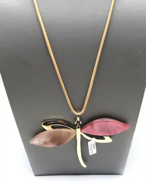 Long Women's Costume Jewelry Necklaces with Beautiful Dragonfly