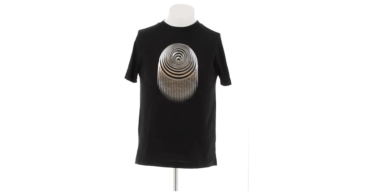 MARINE SERRE Camisetas T.International M Algodón Negro 