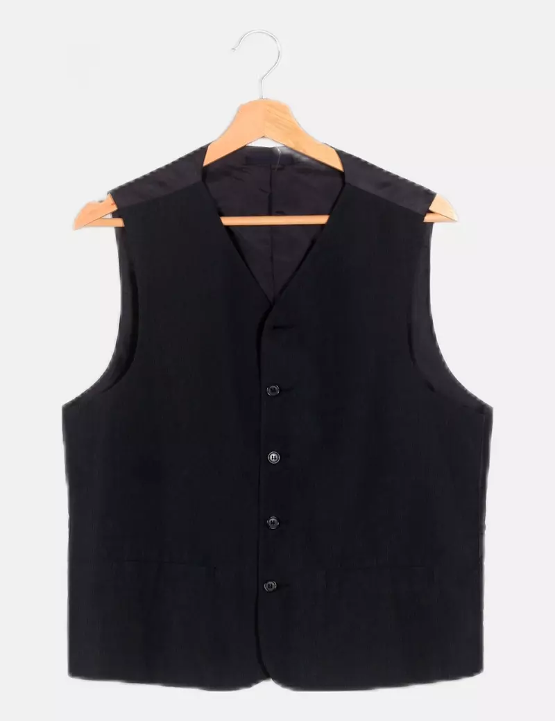 Blue printed vest by NoName.