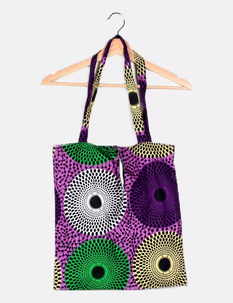 Multicolor Printed NoName Tote Bag