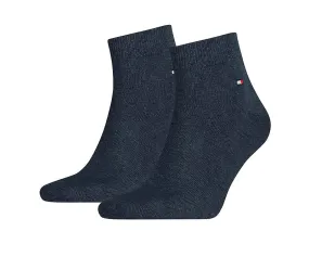 Pack de 2 pares de calcetines tobilleros de Tommy Hilfiger en azul jeans