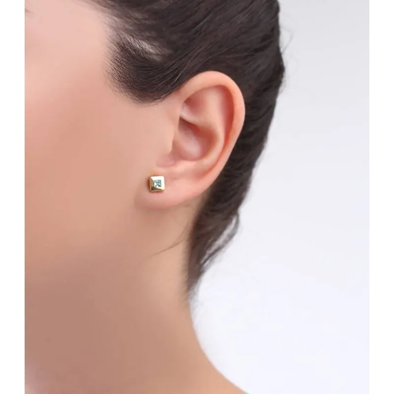 Pendientes Circonita Agua