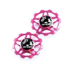Pink 11t Ceramic Jockey Wheels