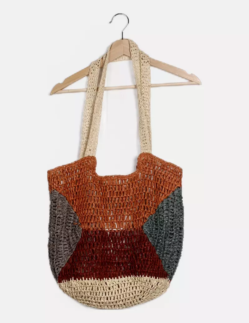 Multicolor Paper Pull&Bear Tote Bag