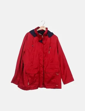 Punt Roma Chaqueta impermeable roja
