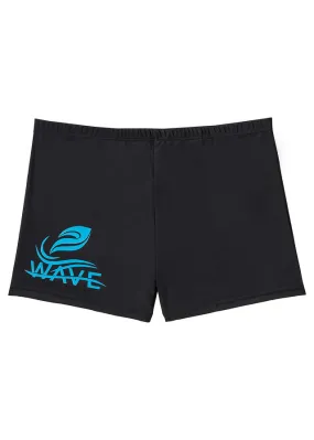 Quick Dry Men's Swimming Trunks Black Print