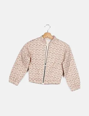 Quilted Floral Print Jacket.
