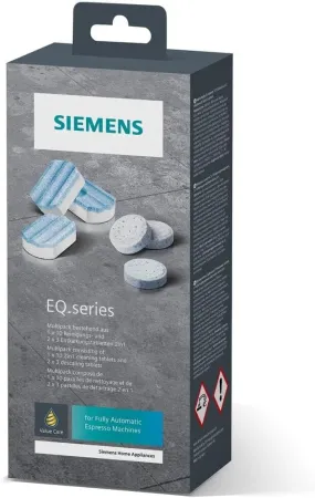 Siemens Multipack TZ80003A, contenido: 1 x 10 pastillas de limpieza (2,2 g cada una) y 2 x 3 pastillas descalcificadoras (36 g c