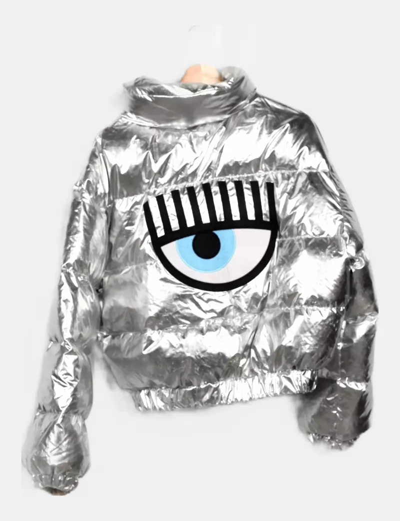 Silver Padded Chiara Ferragni Anorak