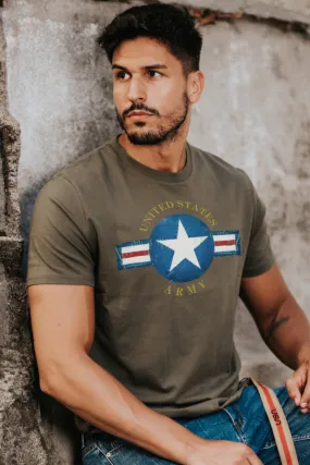 USA khaki men's shirt