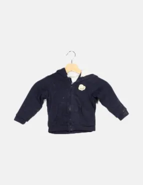 Navy Blue Fleece-Lined Jacket at Vertbaudet