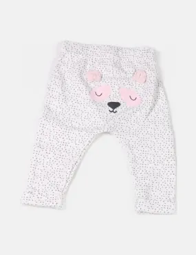 White Printed Pyjama Pants Grain de Blé
