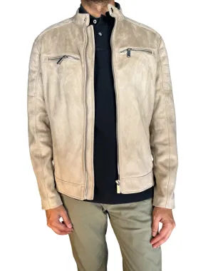 ZARA Chaqueta Beige Efecto Gamuza
